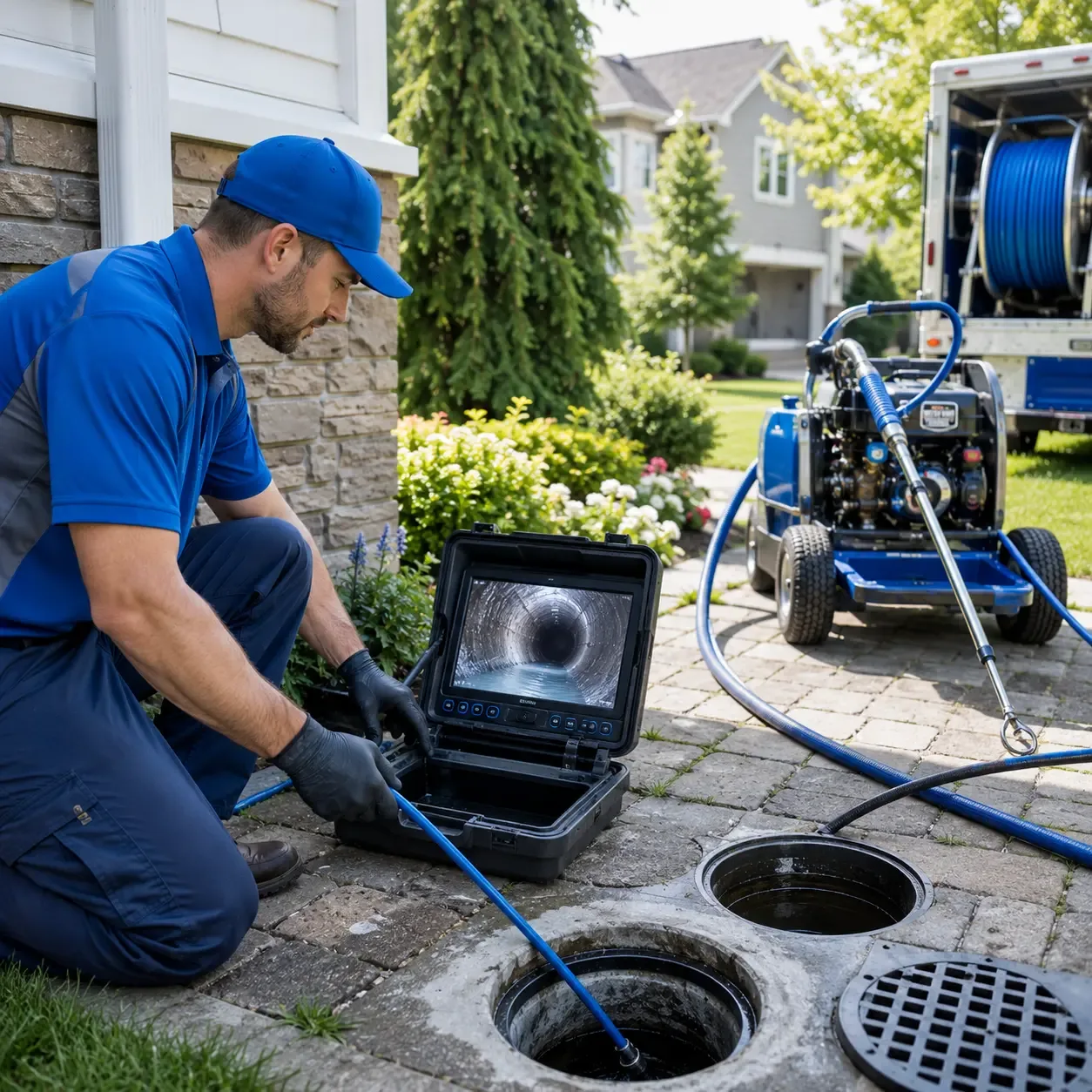 Outdoor drain cleaning professionals serving West Springfield, PA